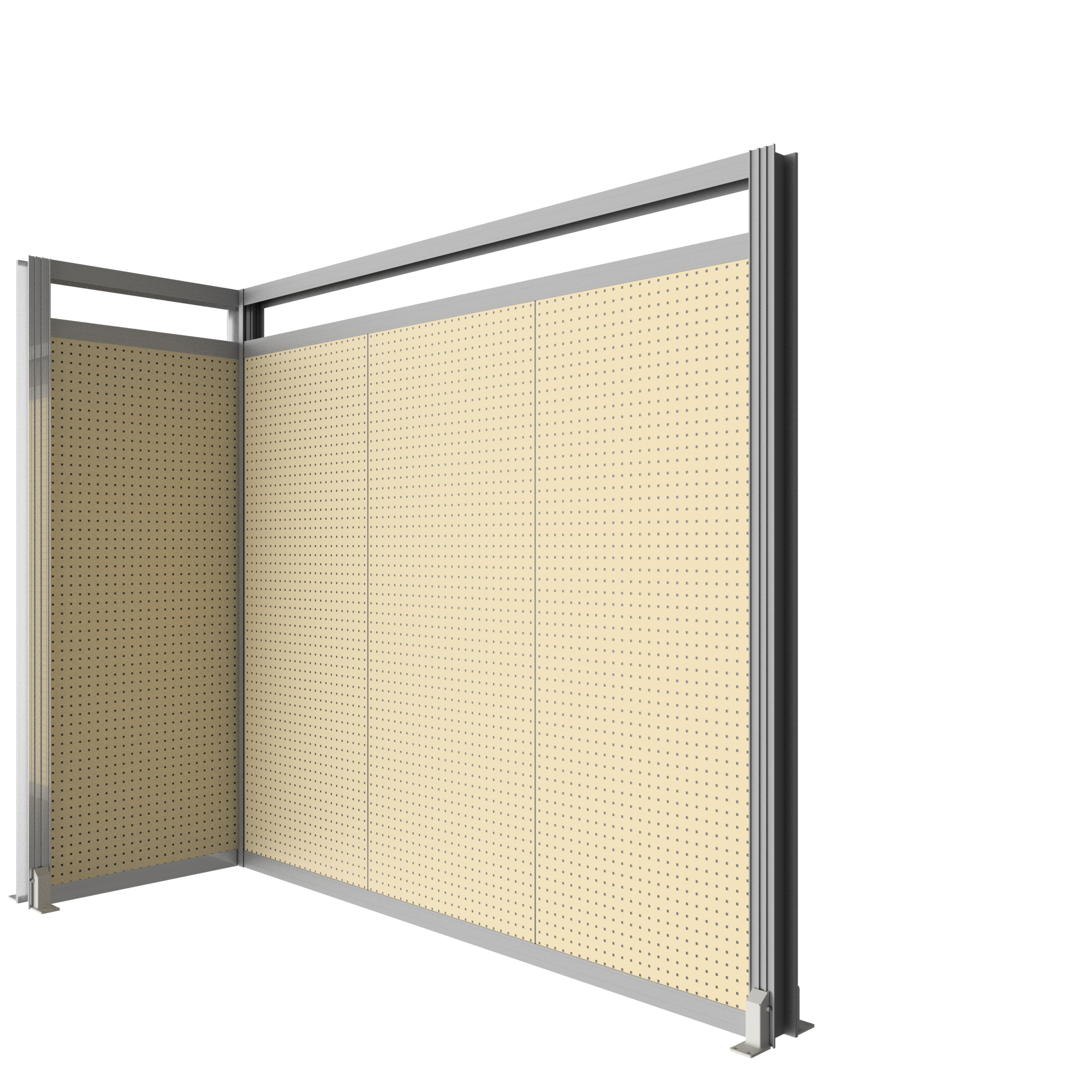 Arbetsvägg 100 Vinkel Beige Ral 1015 3,0M
