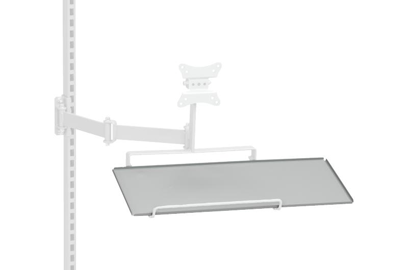 Hyllplan med Musplatta för Fäste Flatscreen T-Bord 75/100