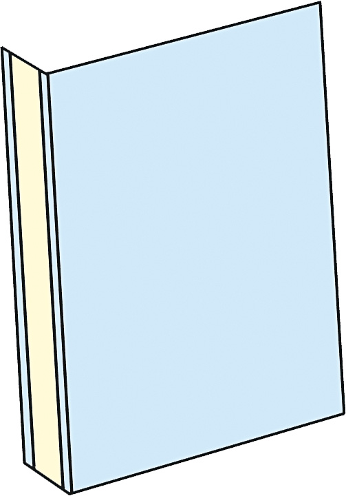 Gångskylt 100X210mm Vinklad