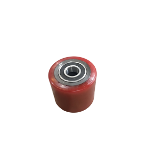 Gaffelhjul Röd Pu 80X70mm