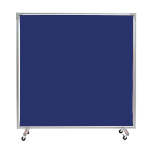 Draperiskärm Alu Blåtransparent 2X2m