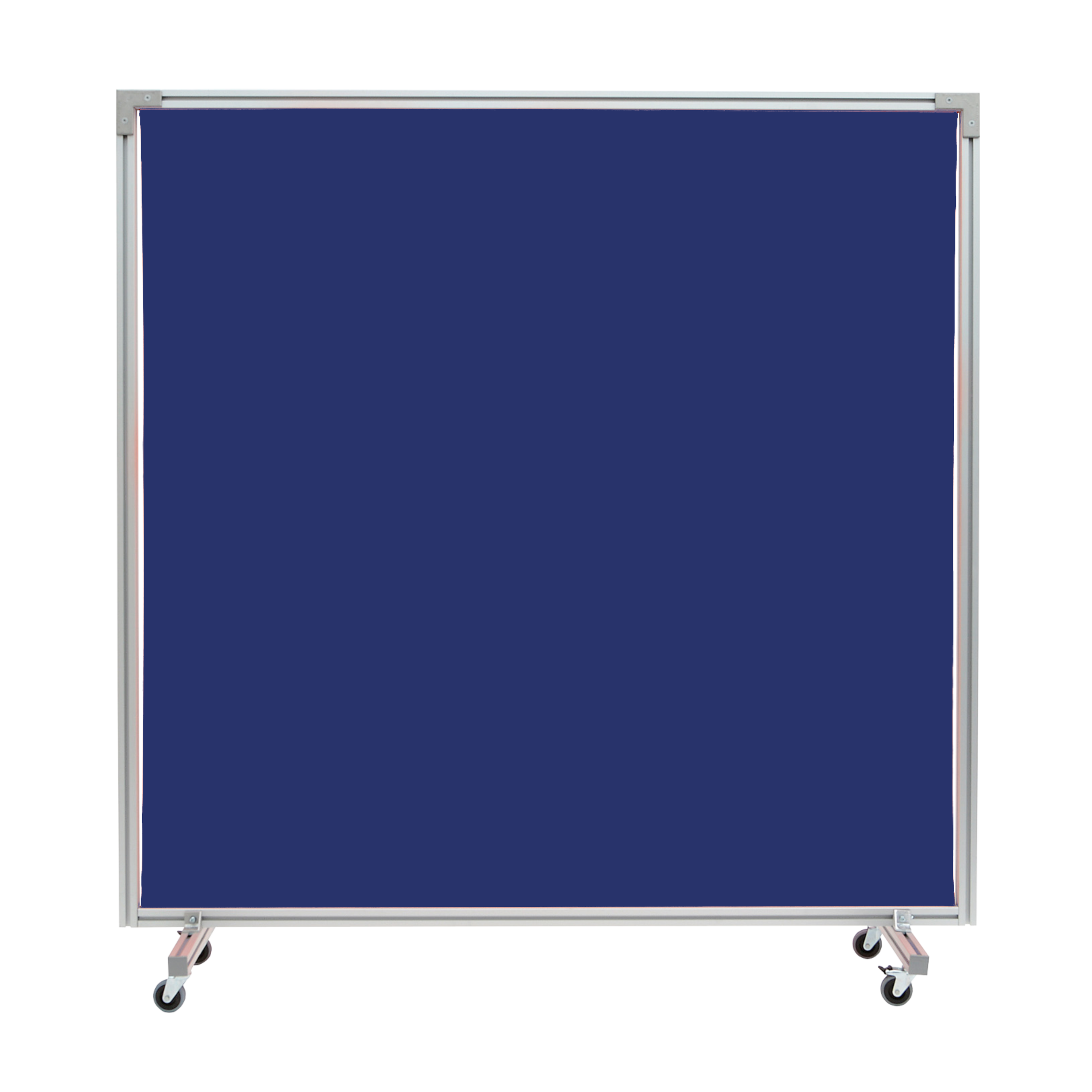 Draperiskärm Alu Blåtransparent 2X2m