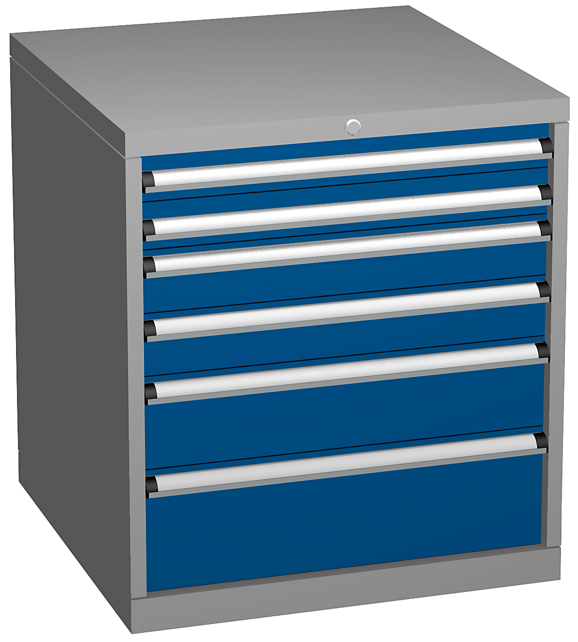 Verktygshurts 6L Kombination 1 Ral7037/5005 36X36 H.800Mm