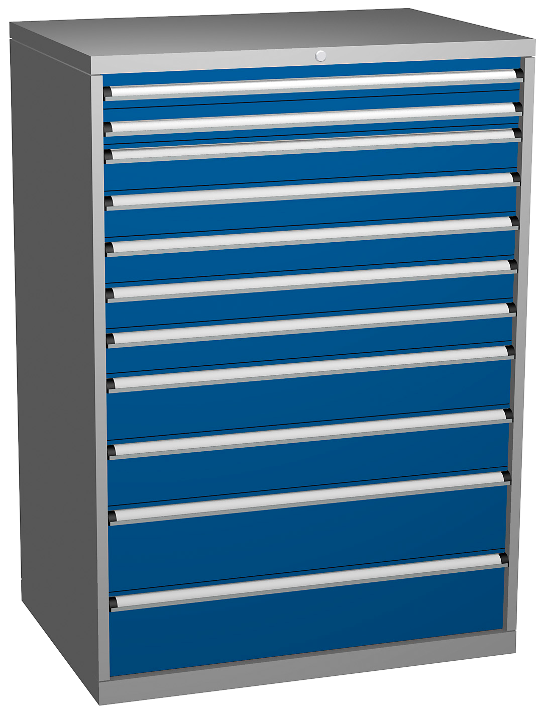 Verktygshurts 11 L Kombination 1 Ral7037/5005 54X36 H1450mm