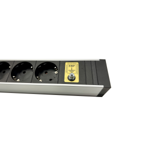 Energipanel 8 El-Uttag Esd-Jordpunkt L.870Mm 2M Kabel