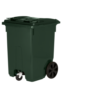 Sopkärl med Hjul Mörkgrön 190L