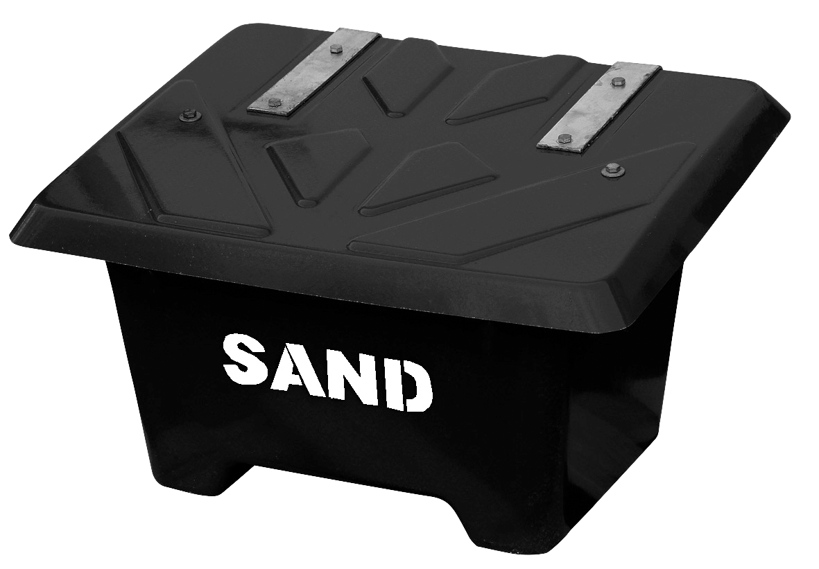 Sandbehållare Svart 65L