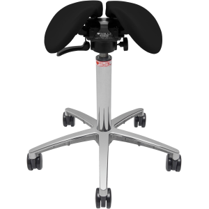Sadelstol Swingfit Svart Klädsel 435-560Mm