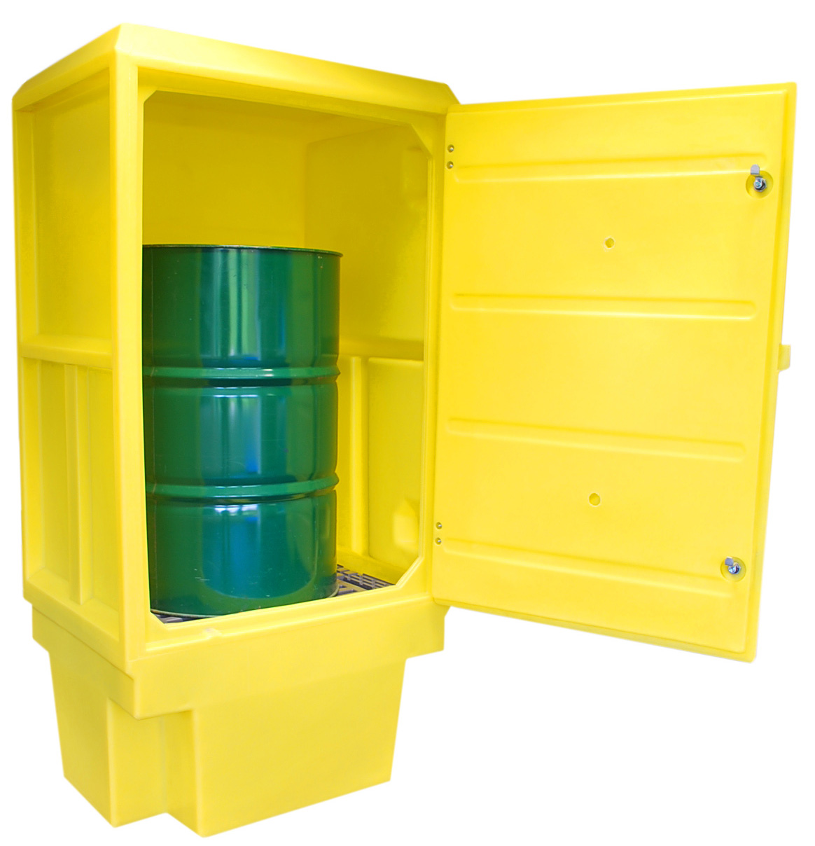 Miljöskåp för 1 Fat Polyetylen H1835xb920xd720mm 225L