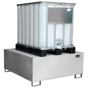 Ibc-Däck 1 Ibc Rostfritt Stål L1460xb1460xh620mm 1100L