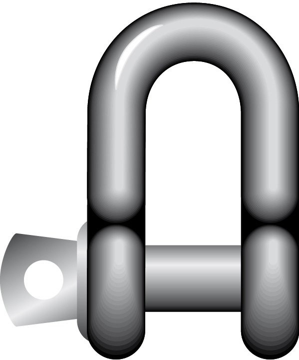 Schackel Rak Öga Yellow Pin 0,33 T