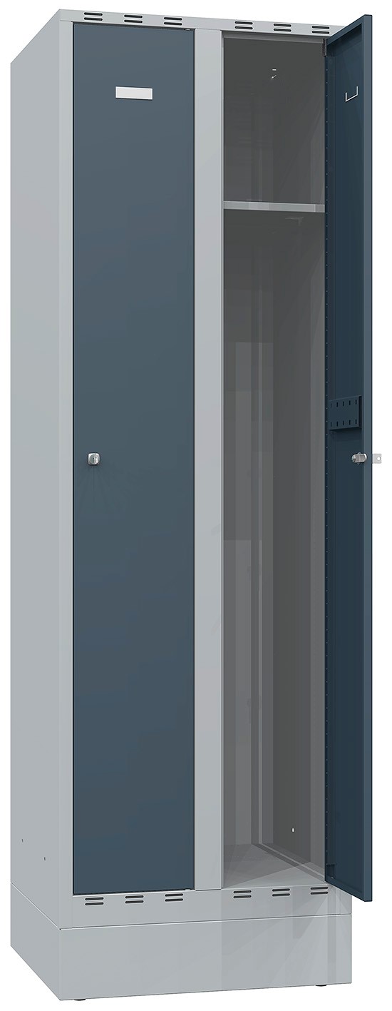 Klädskåp 550 Ral7035/7035 Cyl.Lås Pt/Dd 1X300mm