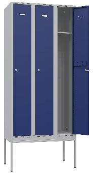 Klädskåp 550 Ral7035/5005 Klinka Pt/Dd 4X300 - 1200Mm
