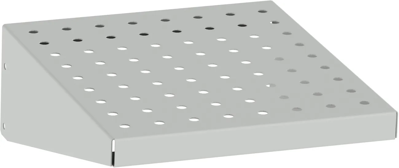 Skohylla 1 X 400 400 Mm Ral7035 Grå