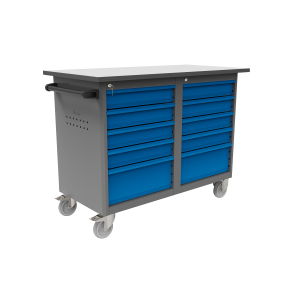 Arbetsvagn 10 Lådor med Laminatskiva 1200X800x24mm