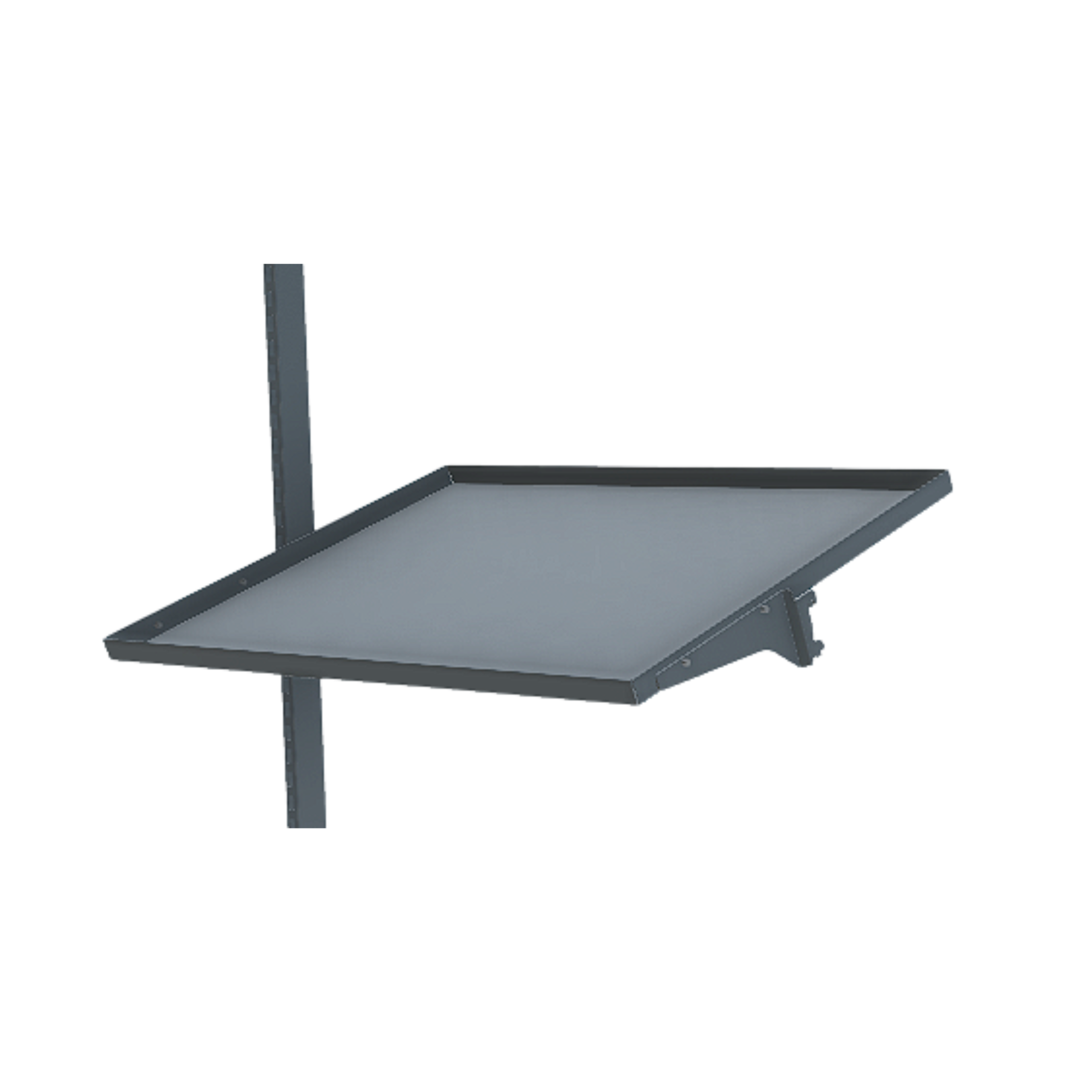 Hyllplan Dubbelt Grå Ral7037 B875xd610mm