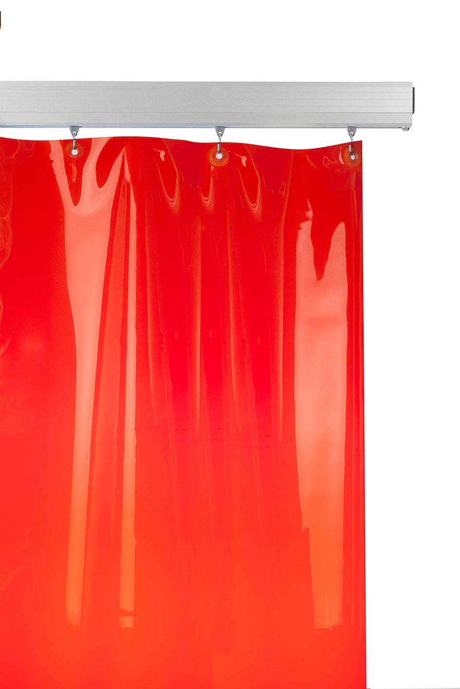 Draperi Röd Transparent 2200X1900mm