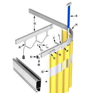 Draperiskena Komplett 6,0M