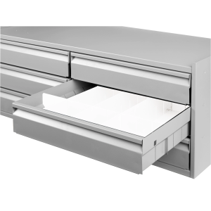 Lådfack Maskinskåp 6 Lådor Grå Ral7037 H365xb945xd450mm