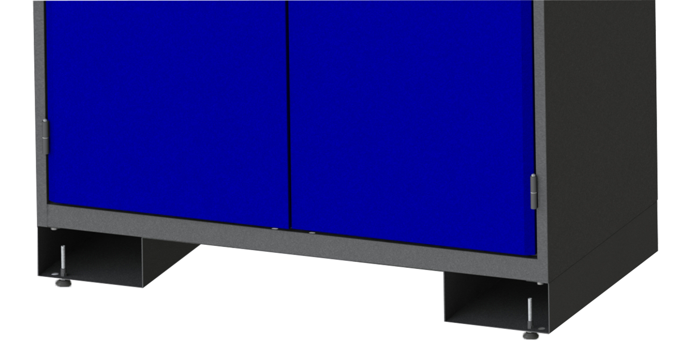 Lyftvagnsockel Maskinskåp 9761 Ral7037 H98xb1019xd534mm - Bild 2