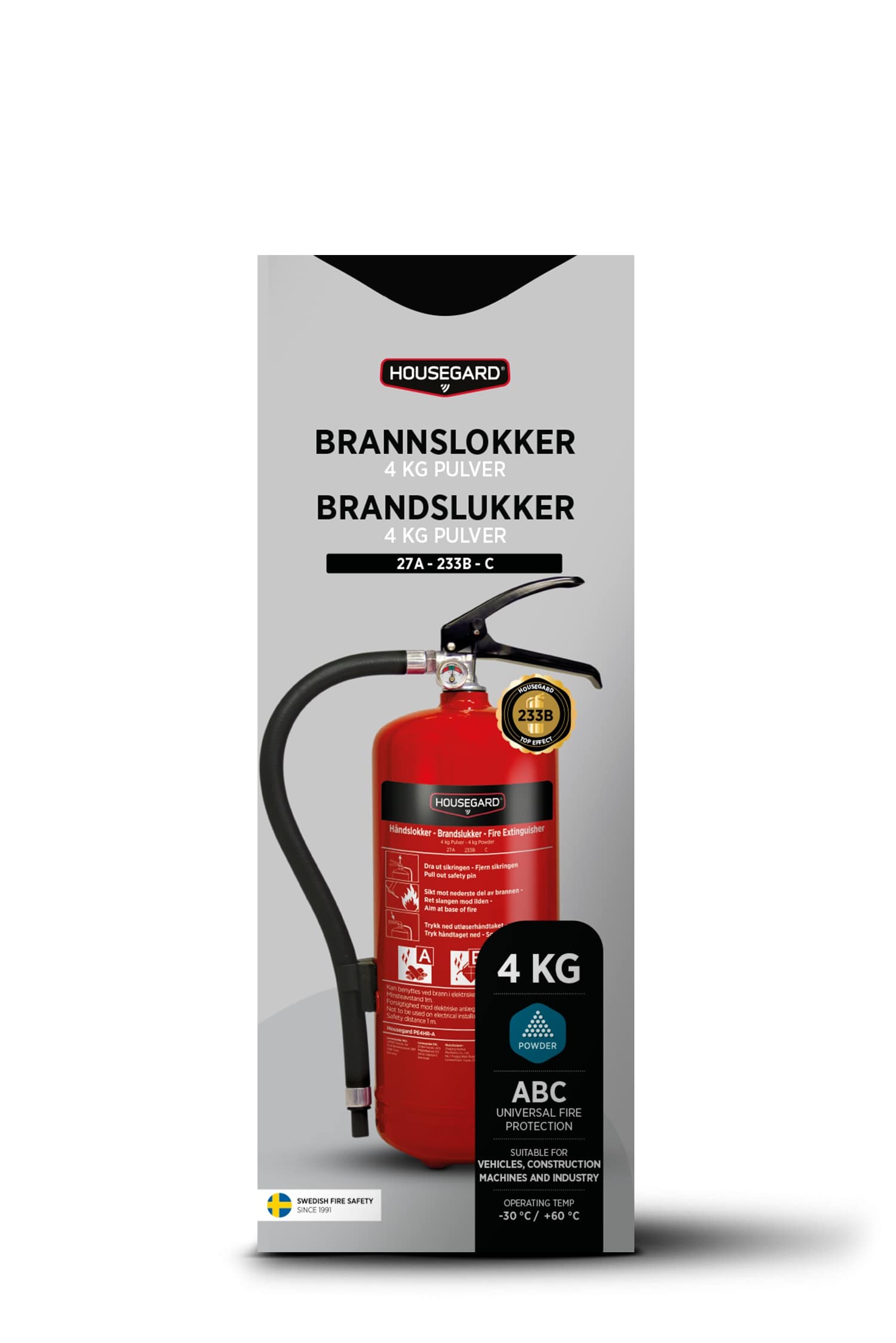 PULVERSLÄCKARE HOUSEGARD PE4HR-A RÖD 4KG - Bild 2