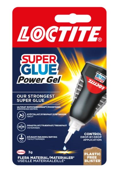 LIM SUPER GLUE POWER GEL LOCTITE FLASKA 3GR - Bild 3