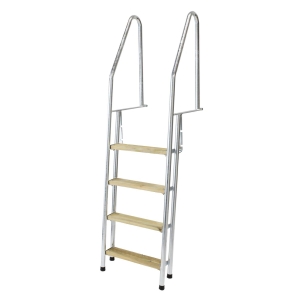 BRYGGSTEGE W.STEPS 4-STEG TRYCKIMPREGNERAD VARMFÖRZINKAD