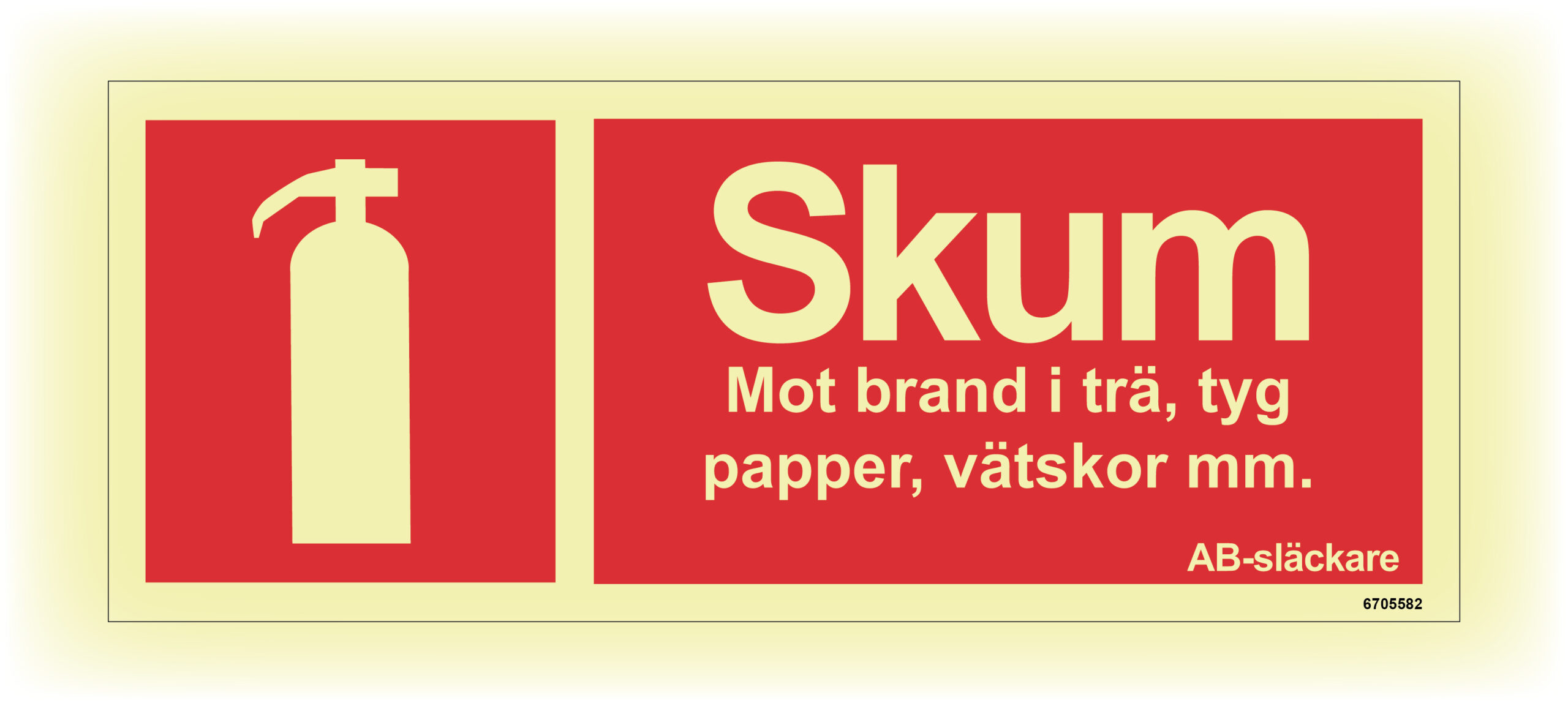 SKYLT UNIGRAPHICS BRAND SKUM EFTERLYS ALUMINIUM 250X100MM