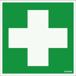 DEKAL UNIGRAPHICS FÖRSTA HJÄLPEN SYMBOL 80X80MM