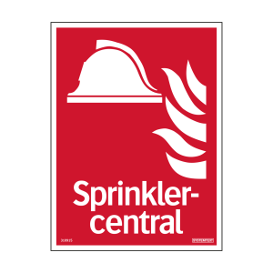 Sprinklercentral ISO - Skylt - 150x200 mm