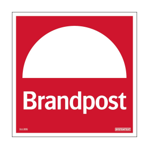 Brandpost - Skylt - 150x150 mm