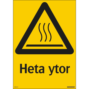 Heta ytor - Skylt - 210x297 mm