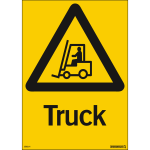 Truck - Skylt - 210x297 mm