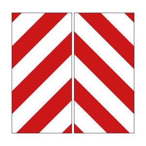 Breddmarkeringsskylt - Skylt - 280x560 mm