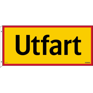 Utfart Flaggskylt - Skylt - 450x200 mm