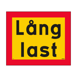 Fordonsskylt lång last (två rader) - Skylt - 600x500 mm