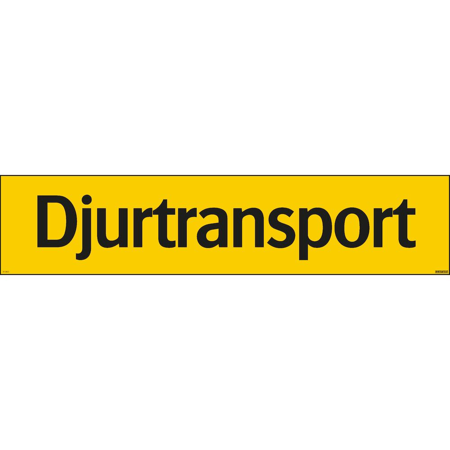 Djurtransport - Skylt - 900x200 mm