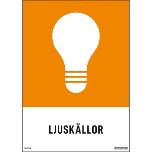 Ljuskällor - Återvinningsdekaler - 148x210 mm