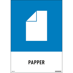 Papper - Återvinningsdekaler - 210x297 mm