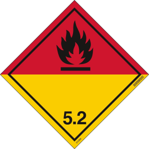 ADR Organiska peroxider nr 5.2 - ADR-märkning - 100x100 mm