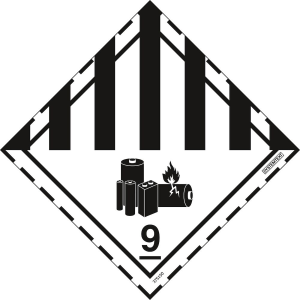 ADR Övriga farliga ämnen och föremål nr 9A - ADR-märkning - 100x100 mm