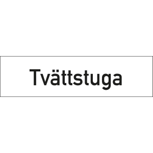 Hänvisningsskylt graverad tvättstuga - Skylt - 150x40 mm