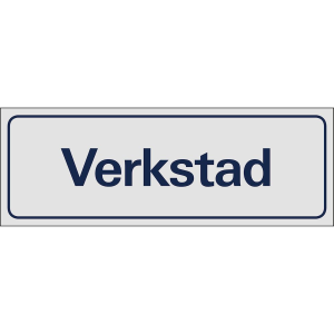 Verkstad - Skylt - 225x80 mm