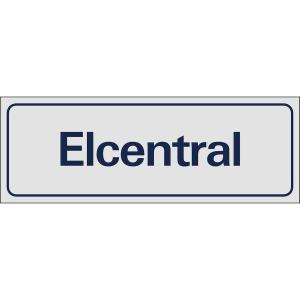 Elcentral - Skylt - 225x80 mm