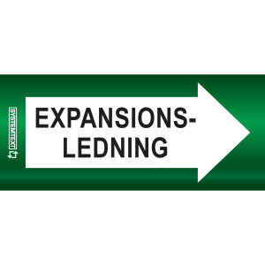 Rörmärkning Indoor Expansionsledning - VVS - 10 m x 160 mm