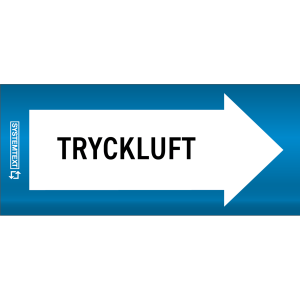 Rörmärkning Recycled Tryckluft - Tryckluft - 10 m x 110 mm