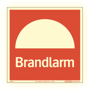 Supernova® Brandlarm AFS - Skylt - 210x210 mm